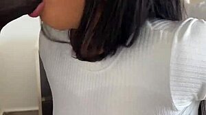 He devoured that huge meat dildo?