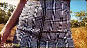 oh no, i forgot my panties under this skirt