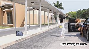 hot ebony teen threesome