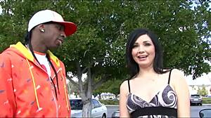 brunette milf sucking big black cock