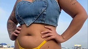 i made him hard flashing at the beach today