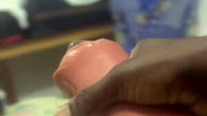 A sneak peek of a bodybuilder with a big cock fucking a throat toy