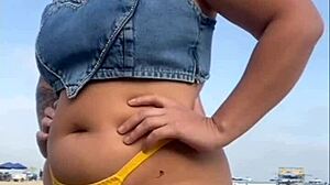 i made him hard flashing at the beach today