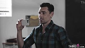 Old teacher seduces petite teen cheerleader for hardcore sex