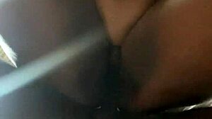 Petite ebony enjoys doggy style sex with big cock