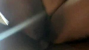Petite ebony enjoys doggy style sex with big cock