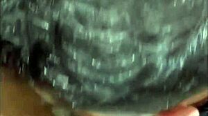 slave girl getting pegged in gym bathroom