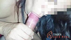 Wild tinder hotgirl gets oral pussy anal fucking at home!