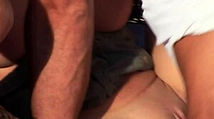 milf lea lazur handles massive cocks outdoors