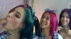 Big cock domination and rough pussy fucking in a group