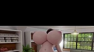 watching 3d brunette mei’s huge boobs grow in pov solo. sound adds wild thrill.