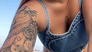 i made him hard flashing at the beach today