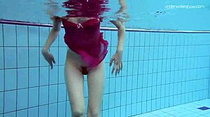 Anna’s solo swim in a bikini, a rather sensual experience