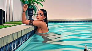 Scarlet Cakez teases then fucks that long black dick!