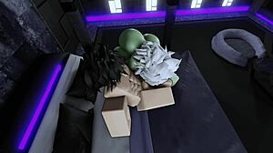 Best breeding session with fat ass goblin slut on Roblox