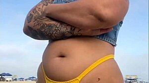 i made him hard flashing at the beach today