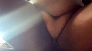 Petite ebony enjoys doggy style sex with big cock