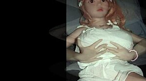 Camille doll models sexy white top