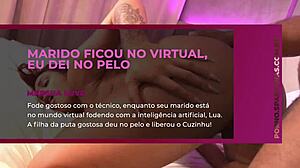 Wet Tanned Redhead Rides Shaved Pussy in Juicy Cowgirl