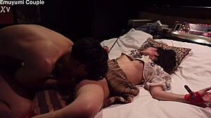 Japanese Beauty Nearly Faints from Intense Cunnilingus Orgasm