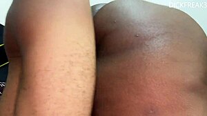 Big cock penetrates juicy ass in rough anal sex