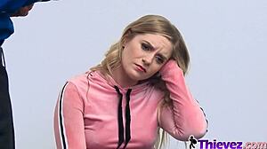 Hot Teen Shoplifter Caught on Hidden Cam