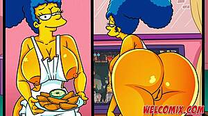 friends bang milf while gaming in simpsons parody