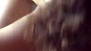Seductive muse gets a messy facial in this homemade video