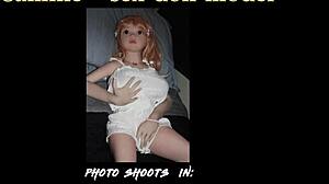 Camille doll models sexy white top