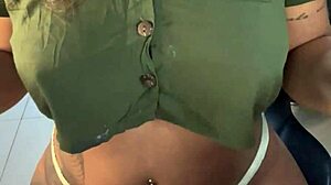 Wife With Big Black Dick Cums On Cock, He Cums On Her Face!