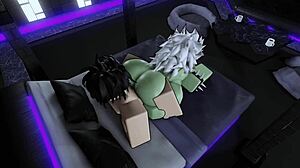 Best breeding session with fat ass goblin slut on Roblox
