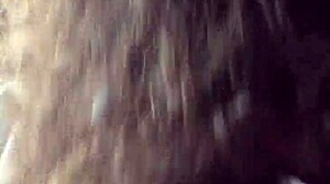 Seductive muse gets a messy facial in this homemade video