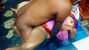 Beautiful Indian woman and Tamil man in hot interracial scene