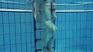 Anna’s solo swim in a bikini, a rather sensual experience