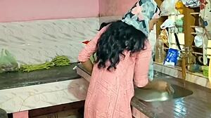 An appetizing girl had sex after a long pause