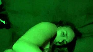 Beautiful neighbor rides dick in quickie cowgirl.