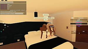 3 woman having fun with big black cock in Roblox