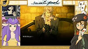 Sweet Pool Yaoi game: Uncensored muscular blonde in action