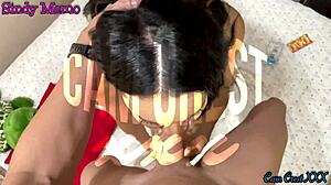 sindy memo sucks a hard wet dick in steamy pov