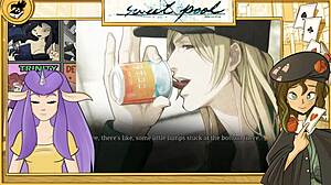 Sweet Pool Yaoi game: Uncensored muscular blonde in action