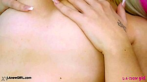 Flawless blonde flaunts her stunning sexy curves