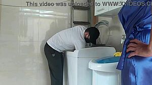 Milf with Tan Lines and Long Hair Fucked in Quickie