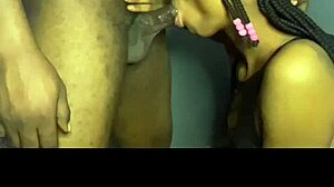 Young and petite stepsister's great oral skills