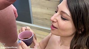 hey, talia mint gets naughty in the kitchen! 🔥