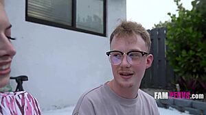 Dude, step mom Cubbi Thompson’s huge retro tits shocked Jimmy Michaels by the pool!