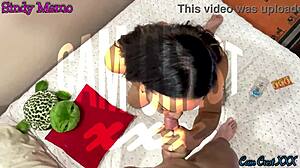 sindy memo sucks a hard wet dick in steamy pov