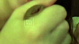 Big-Assed Blonde Stepsister Teases in Hotel Room Solo