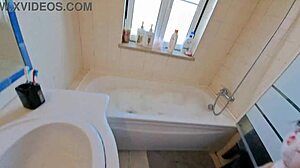 Steamy hot tub scene with a hot Latina wife and a handyman