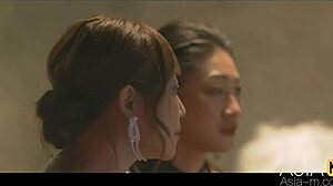 asian model su yu tang asks for cum in stockings