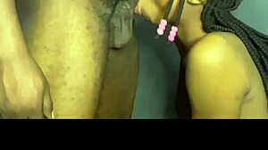 Stepsister Feels Passion in Giving Blowjob with Spitting